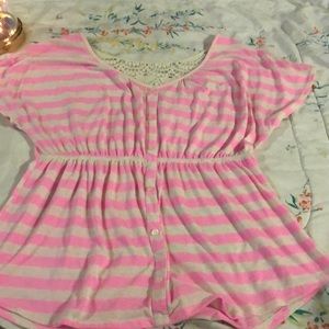 No Boundaries pink blouse